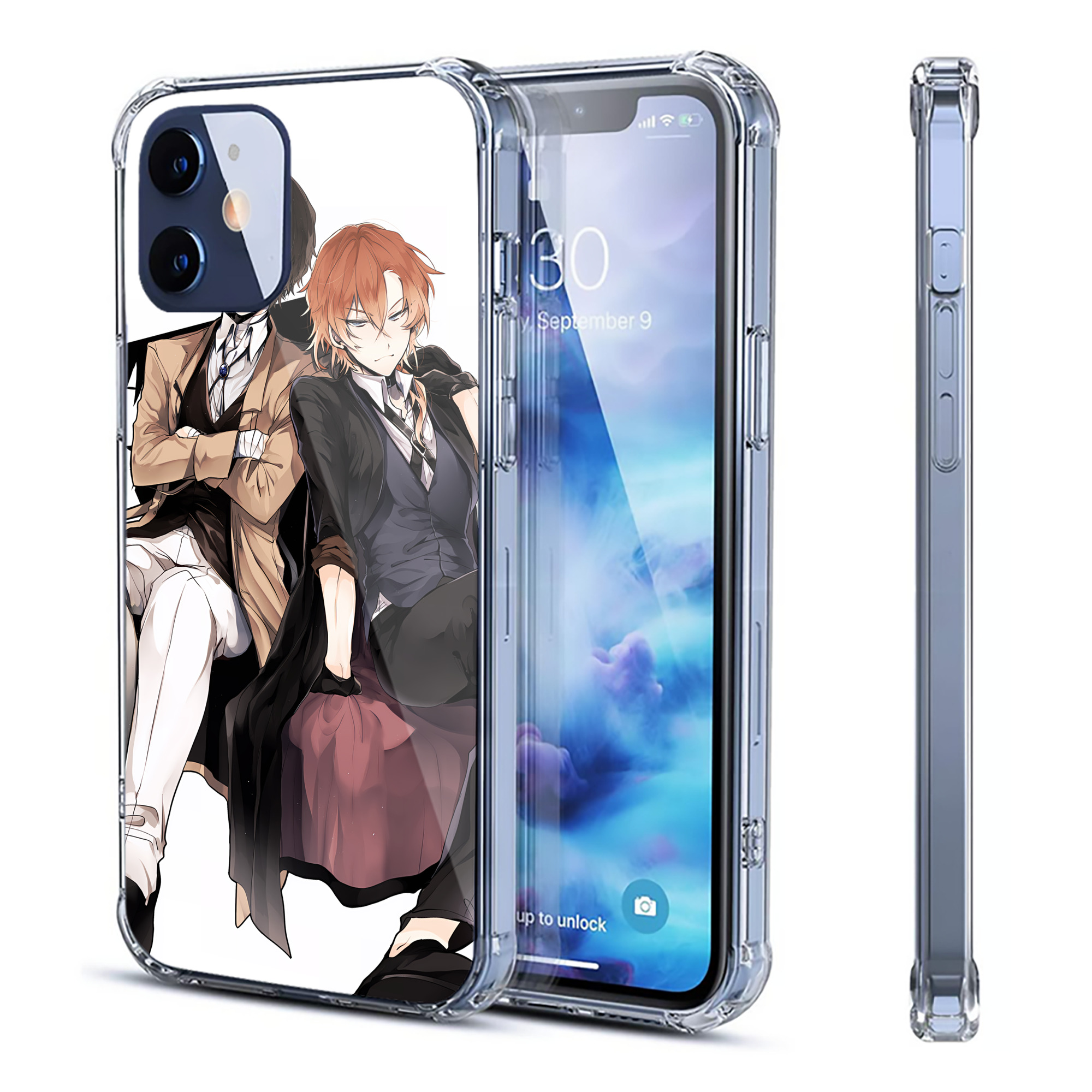 （画像用） 文豪ストレイドッグス Bungo Stray Dogs 【iPhone 12シリーズ対応】透明スマホケース（クリアソフトケース）